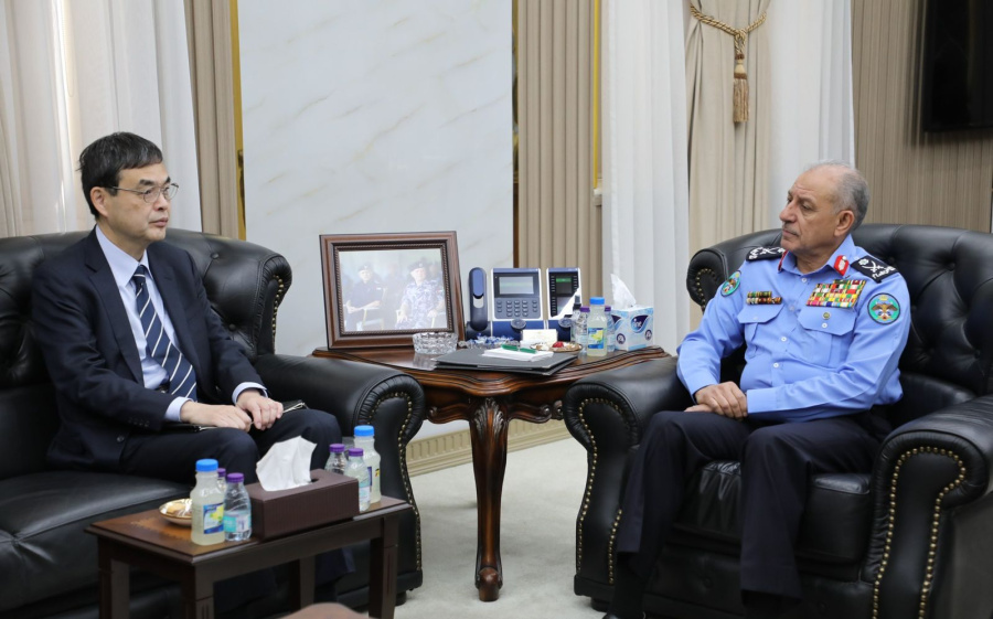 اللواء المعايطة يلتقي السفير الياباني، ويؤكد