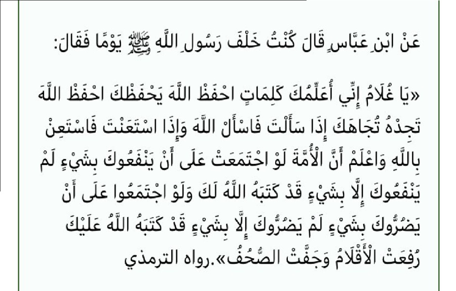 شرح وصية النبي لابن عباس: النفع