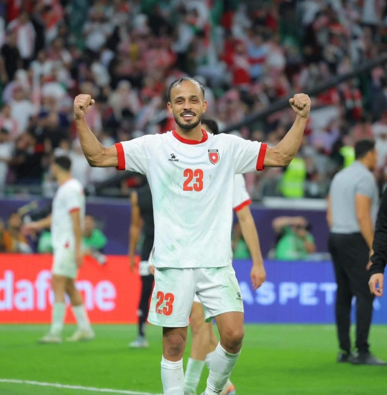 إصابة لاعب منتخب النشامى القريشي بقطع