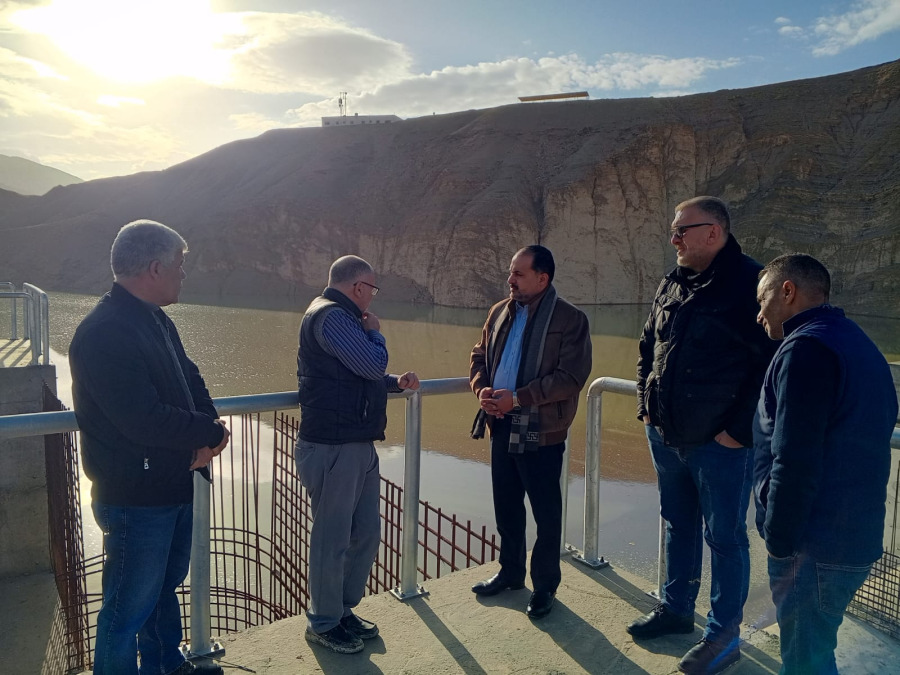 الحيصة يتفقد سدّي ابن حمّاد والكرك