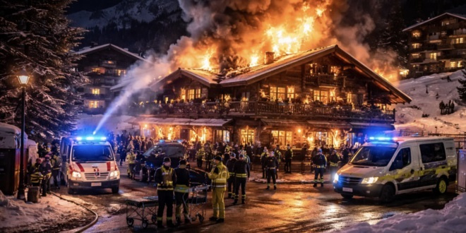 سويسرا تكشف سبب حريق رأس السنة