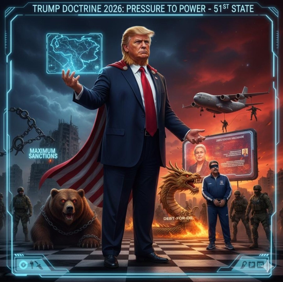 ترامب يبتلع فنزويلا.. هل أصبحت فنزويلا