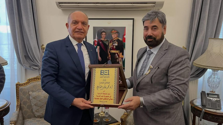 السفير الأردني في القاهرة يستقبل مهندس