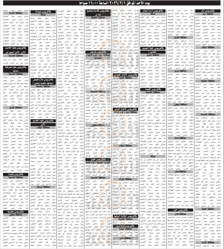 دوائر حكومية تدعو مئات الأردنيين لاختبار
