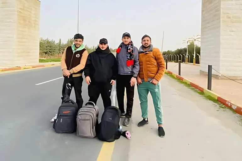 مشجعو الرمثا يسيرون 18 ساعة على