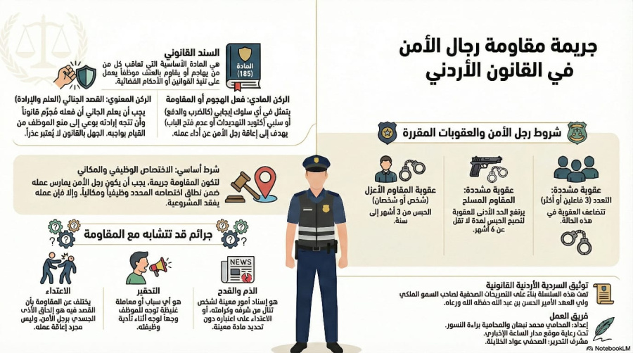 السلسلة القانونية (118): جريمة مقاومة رجال