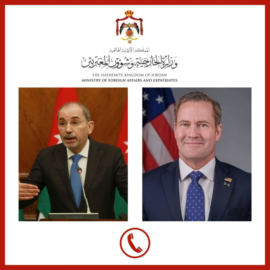 الصفدي يبحث هاتفيا مع السفير الأميركي