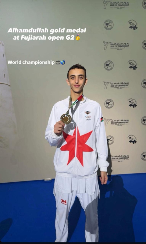 الدهامشة يتوّج بذهبية بطولة الفجيرة الدولية