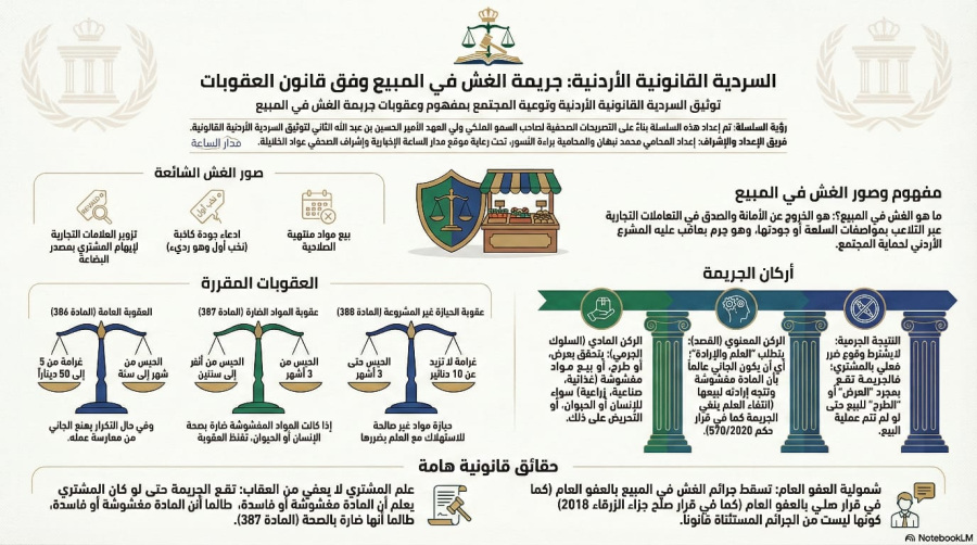 السلسلة القانونية (121): أحكام جريمة الغش