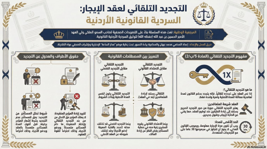 السلسلة القانونية (124): أحكام التجديد التلقائي