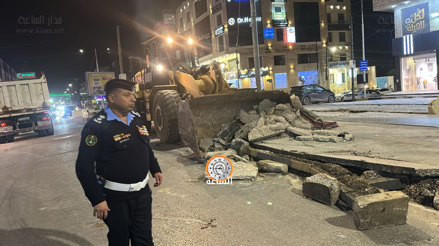 بلدية إربد تباشر حلولا مرورية بتوسعة