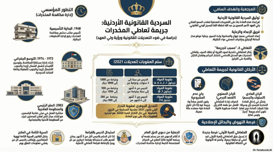 السلسلة القانونية (127): جريمة تعاطي المخدرات