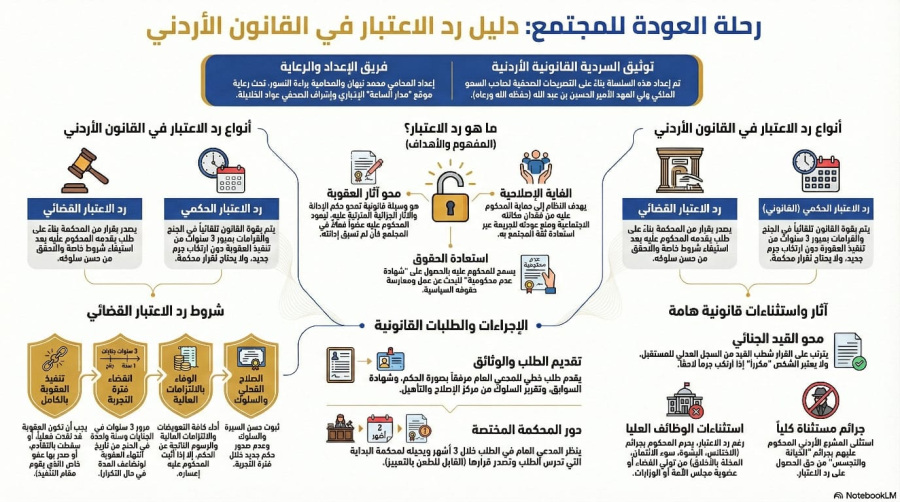 السلسلة القانونية (128): أحكام ردّ الاعتبار