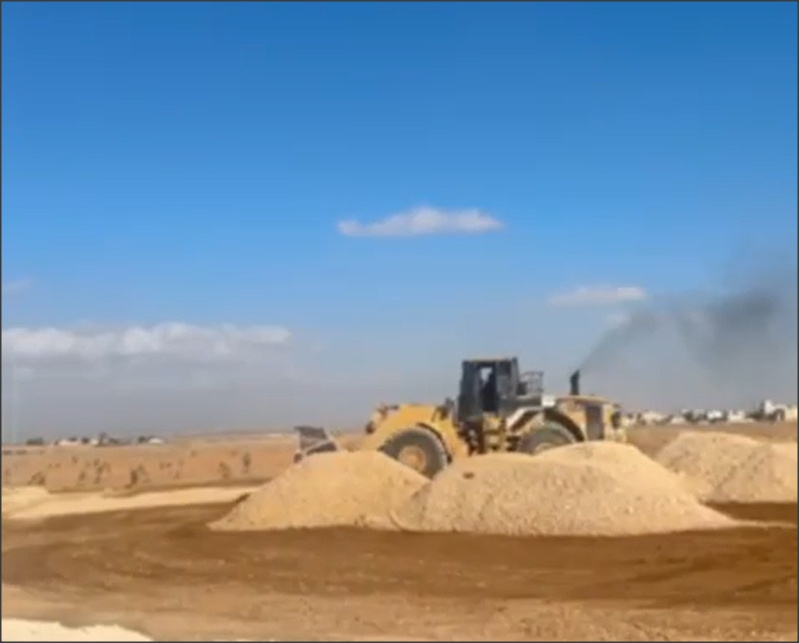 وبدأ العمل في الحديقة الأكبر بالمفرق