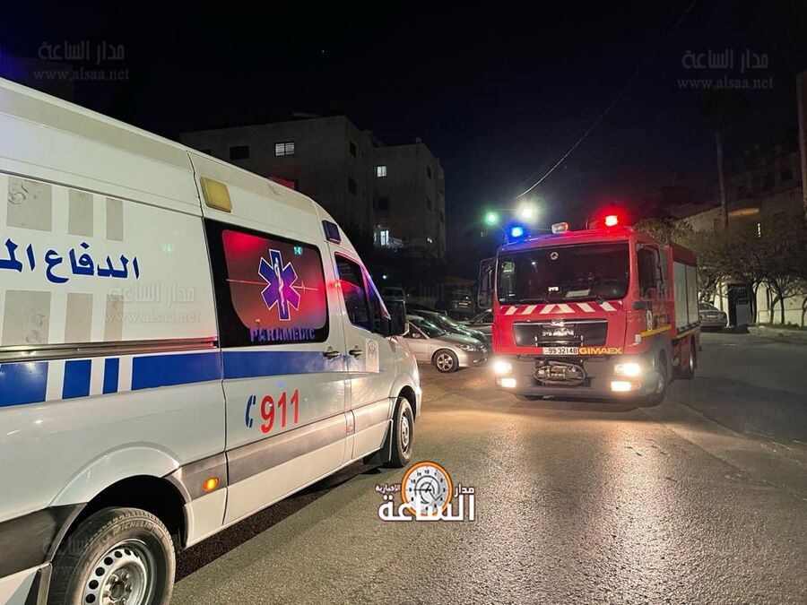 إصابة شخص وزوجته بحريق في الزرقاء..