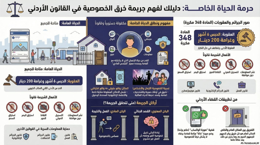 السلسلة القانونية (139): جريمة خرق الخصوصية