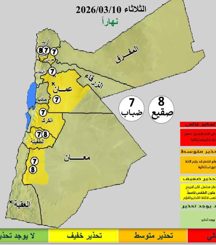 ارتفاع تدريجي على درجات الحرارة وأجواء