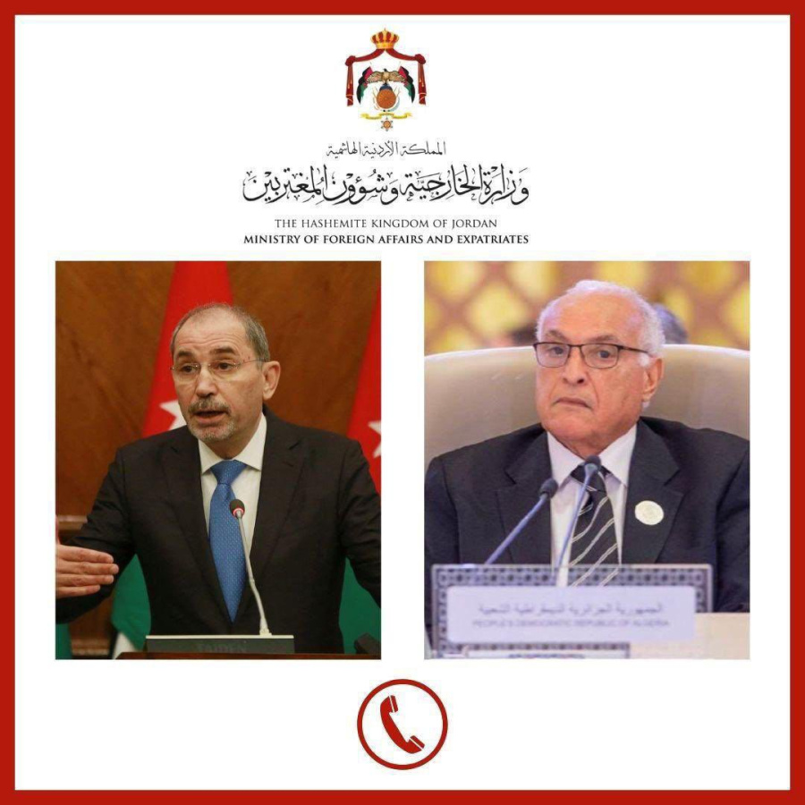 الصفدي يتلقى اتصالا من نظيره الجزائري