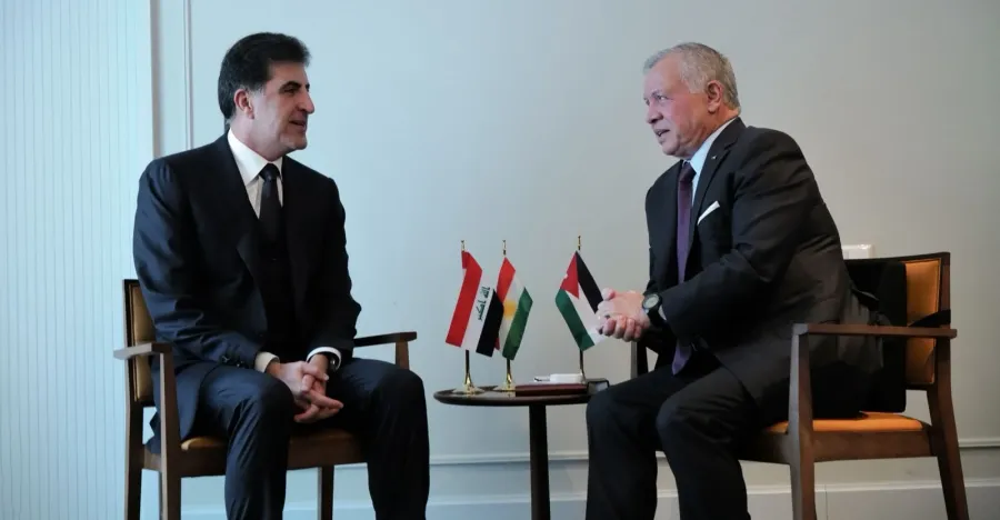 الملك يعزي بارزاني ويدين الهجوم على