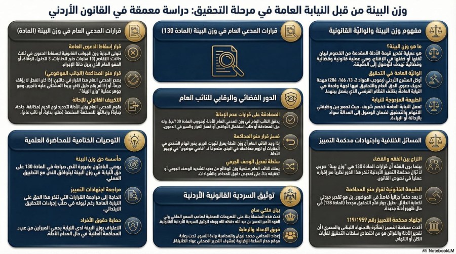 السلسلة القانونية (171): وزن البينة من