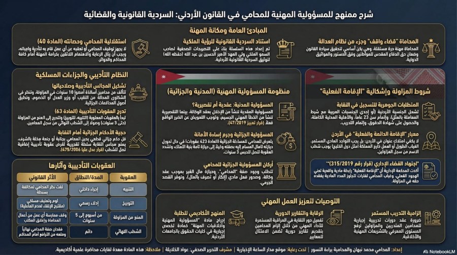 السلسلة القانونية (172): مسؤولية المحامي المهنية