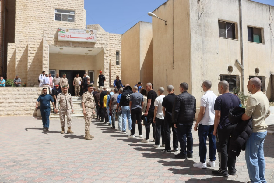 القوات المسلحة الأردنية تبدأ إجراءات الفحوصات