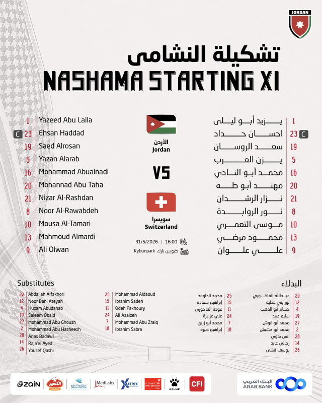 قائمة النشامى تخلو من نصيب وجاموس