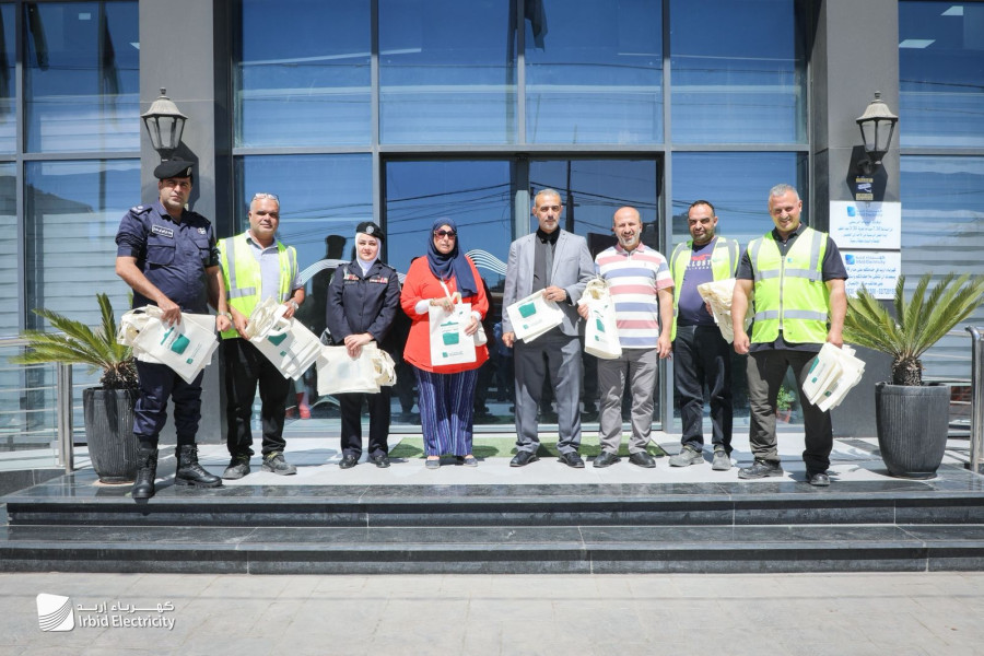 شركة كهرباء إربد تنفذ مبادرة كيسك