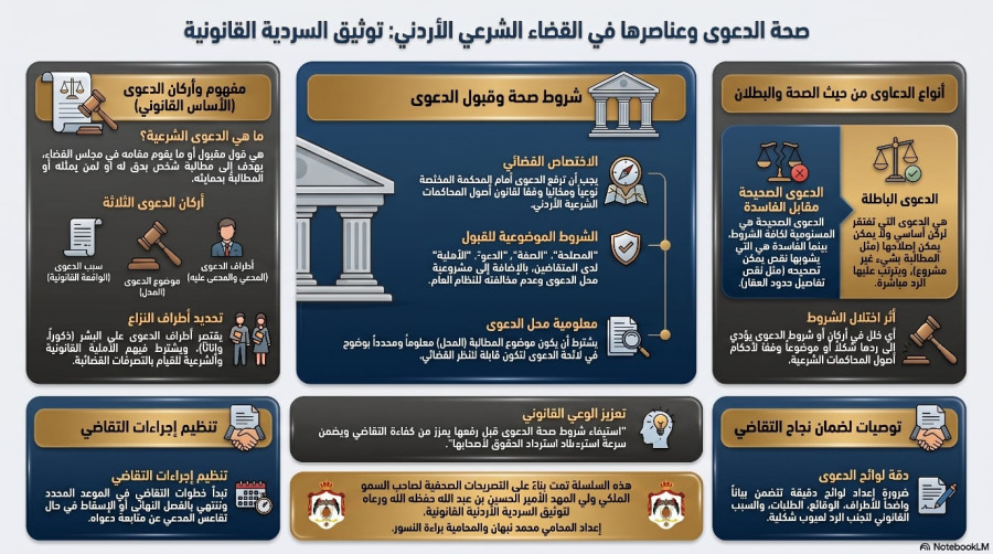 السلسلة القانونية (226): صحة الدعوى الشرعية