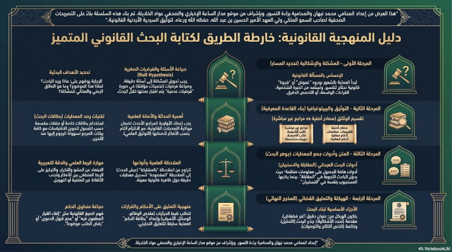 السلسلة القانونية (232): منهجية كتابة البحث