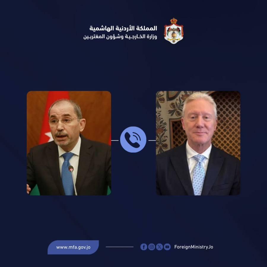 الصفدي يجري اتصالا هاتفيّا مع نظيره