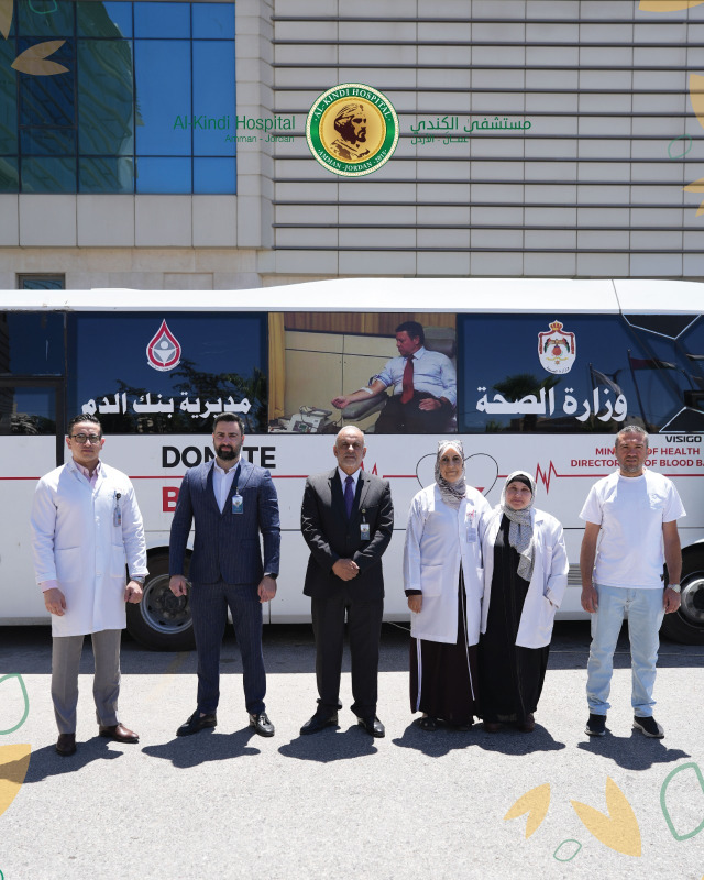 نجاح حملة التبرع بالدم في مستشفى