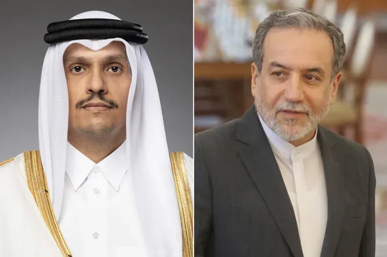 عراقجي يتصل بـ آل ثاني ..