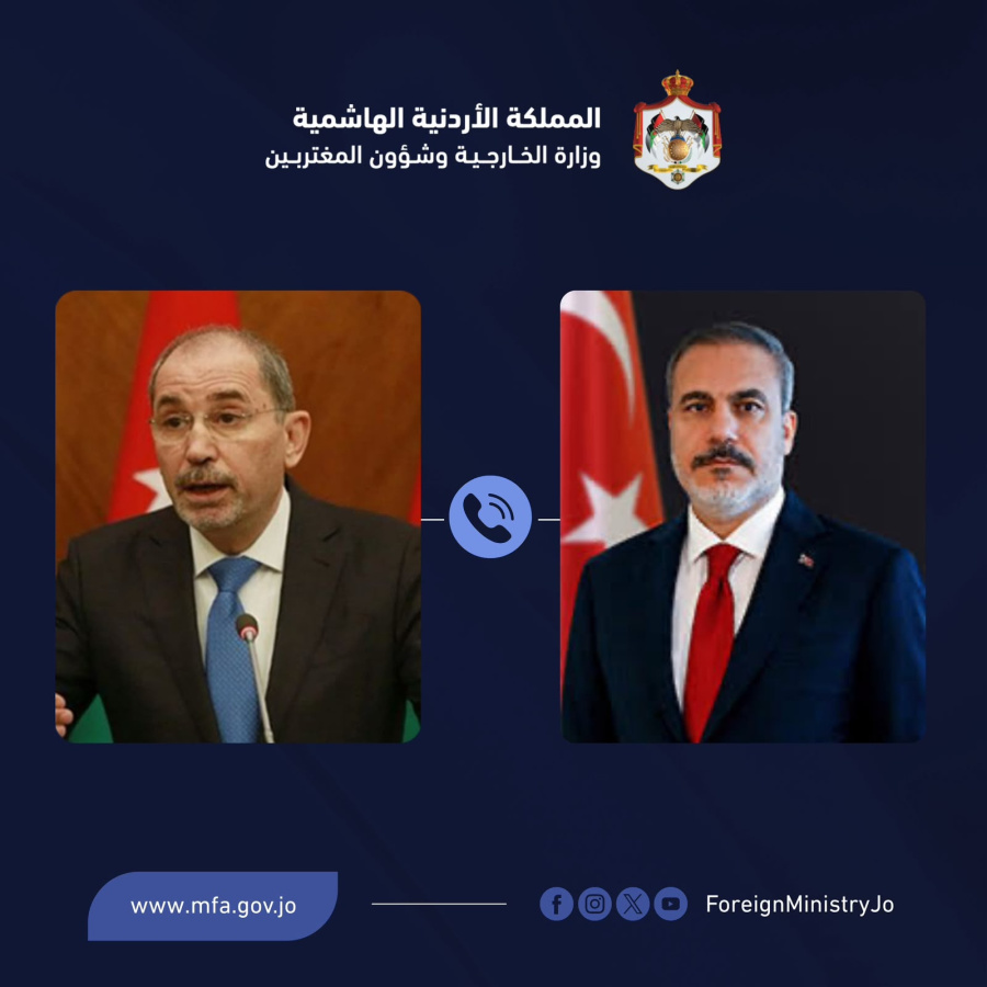 الأردن وتركيا يبحثان آفاق إنهاء التصعيد