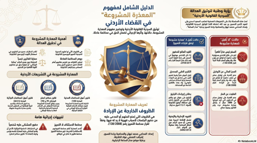 السلسلة القانونية (245): المعذرة المشروعة المطلوبة
