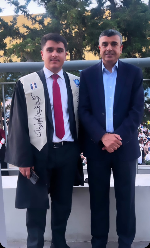 المحافظ السابق الرواشدة يبارك لنجله مؤيد