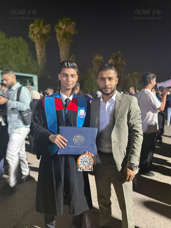 مصعب السميري يبارك لأخيه المهندس يامن