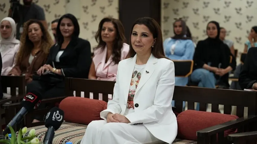 ماجدة الرومي تزور مؤسسة الأميرة تغريد