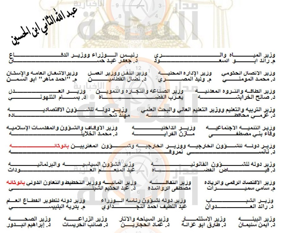 إرادة ملكية بنظام التنظيم الإداري لوزارة