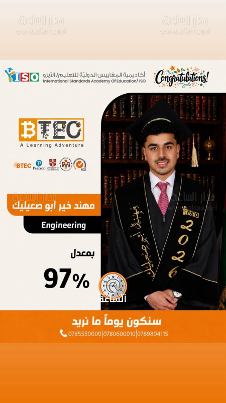 مهند ابو صعيليك.. مبارك الـ97%