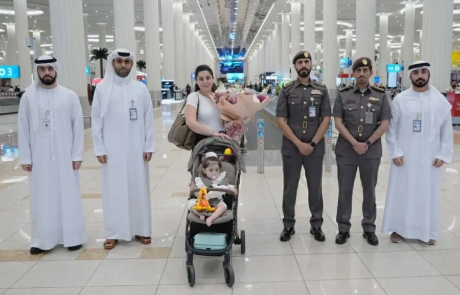 الطفلة الأردنية كاتيا تصل إلى دبي