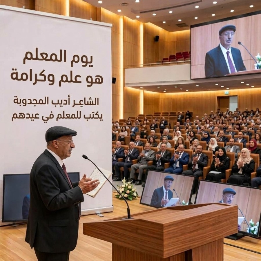 الى المعلم والمعلمة في عيدهم