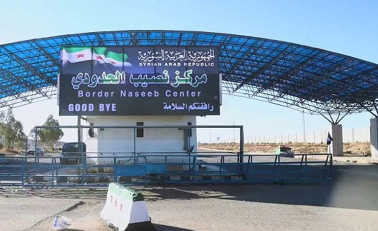 سوريا تغلق معبر نصيب مع الأردن