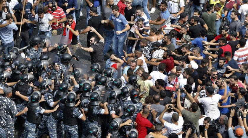 اضراب شعبي في وسط بيروت