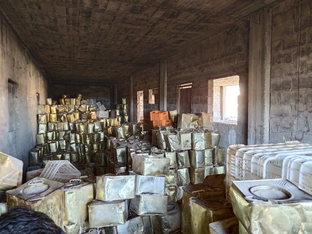 ضبط 10 طن أجبان فاسدة داخل