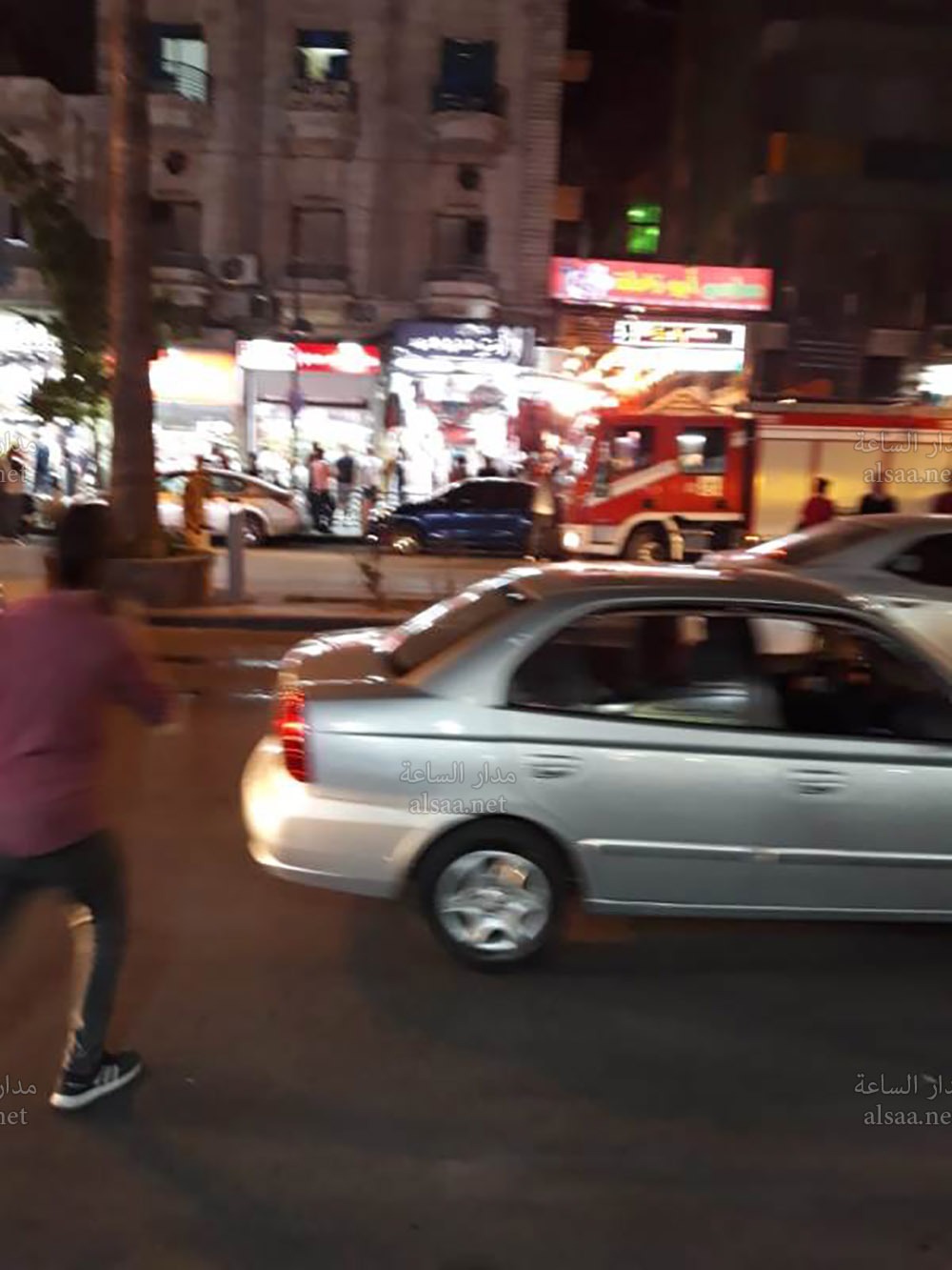 حريق بمطعم في وسط البلد (صور)