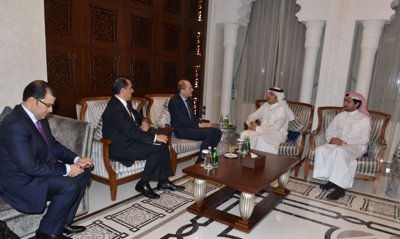 الصفدي وآل ثاني يبحثان التطورات السورية