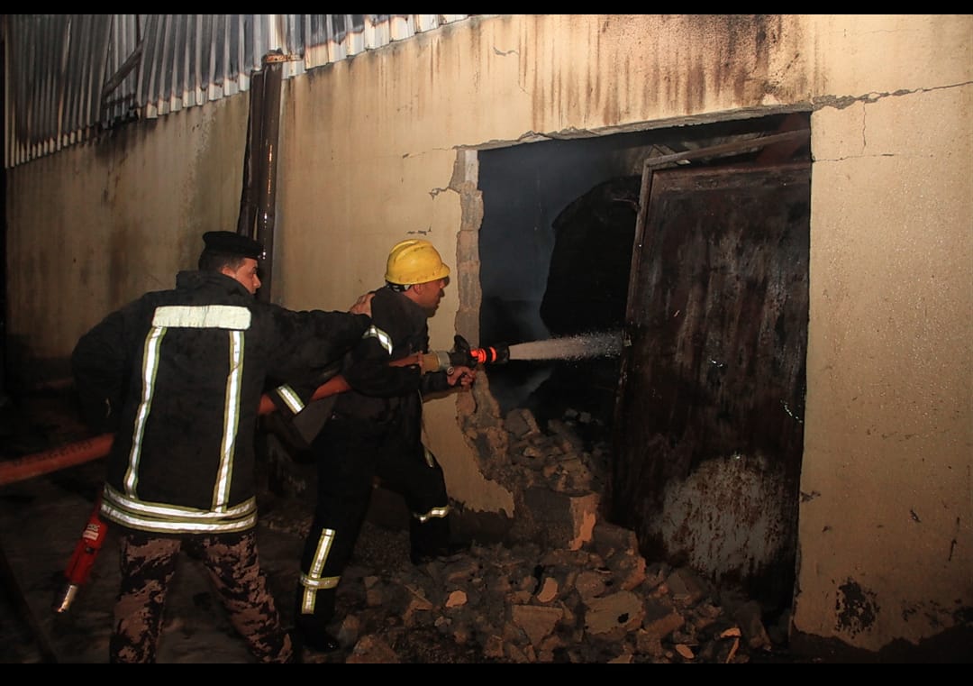 الموقر: الدفاع المدني يعلن اخماد حريق