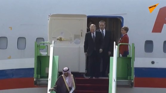 وصول الرئيس الروسي فلاديمير بوتين إلى