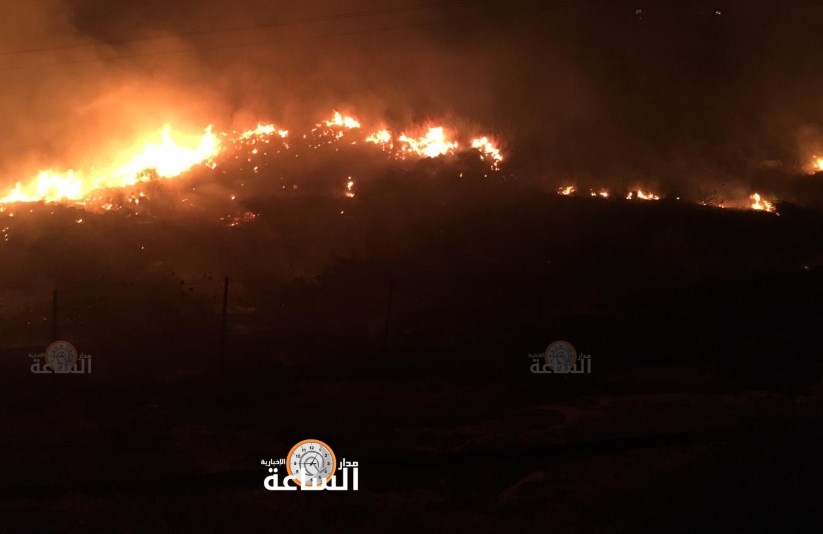 حريق 700 دونم بكفر اسد في